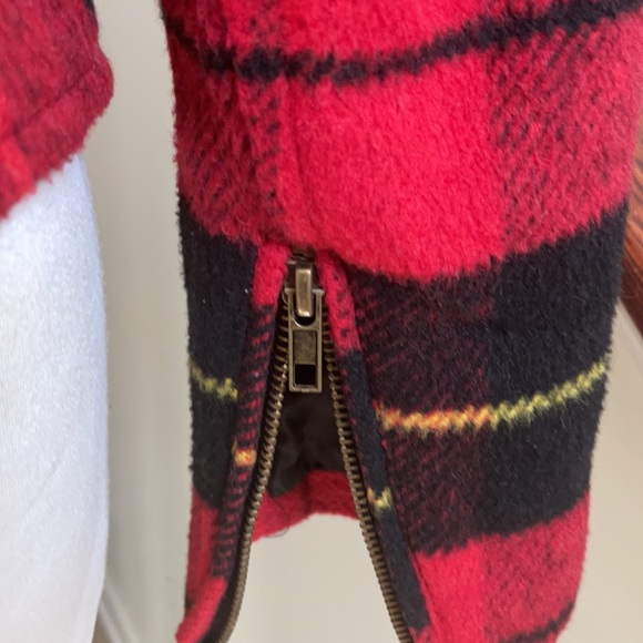 Thread & Supply Plaid Moto Jacket Size S 😘 - Picture 5 of 12